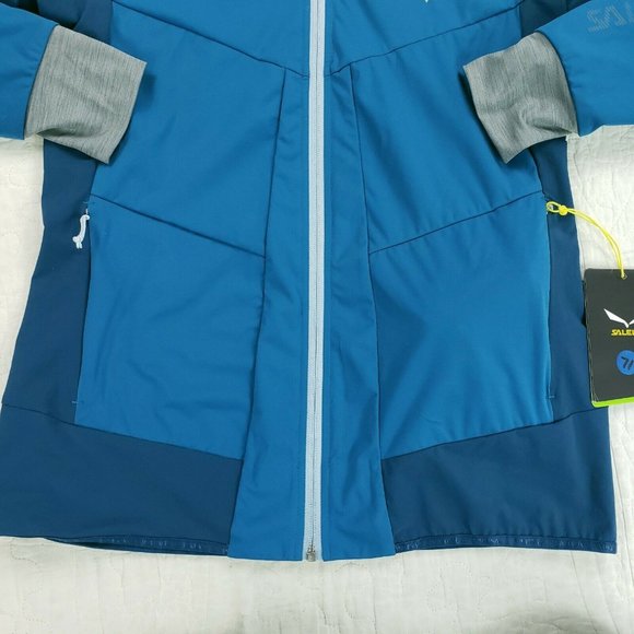 NWT Salewa Pedroc 2 SW DST Stormwall Durastretch Jacket Womens Size Medium Blue - Picture 9 of 11